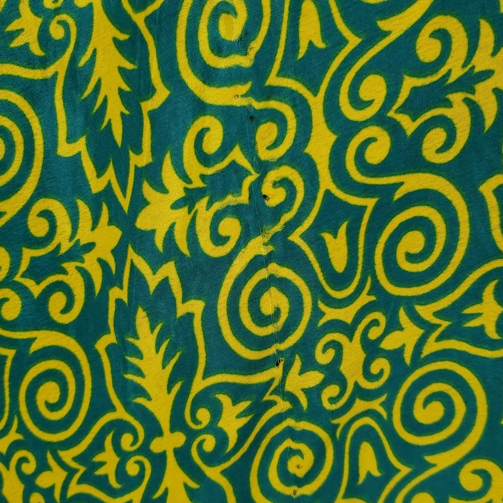 Darn Good Yarn Sari Silk Wrap Skirt Ankle Goddess - Picture 12 of 16